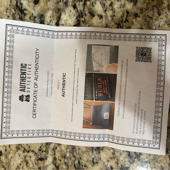 FURLA MIMI Crossbody Shoulder Bag black with coa - Picture 13 of 13